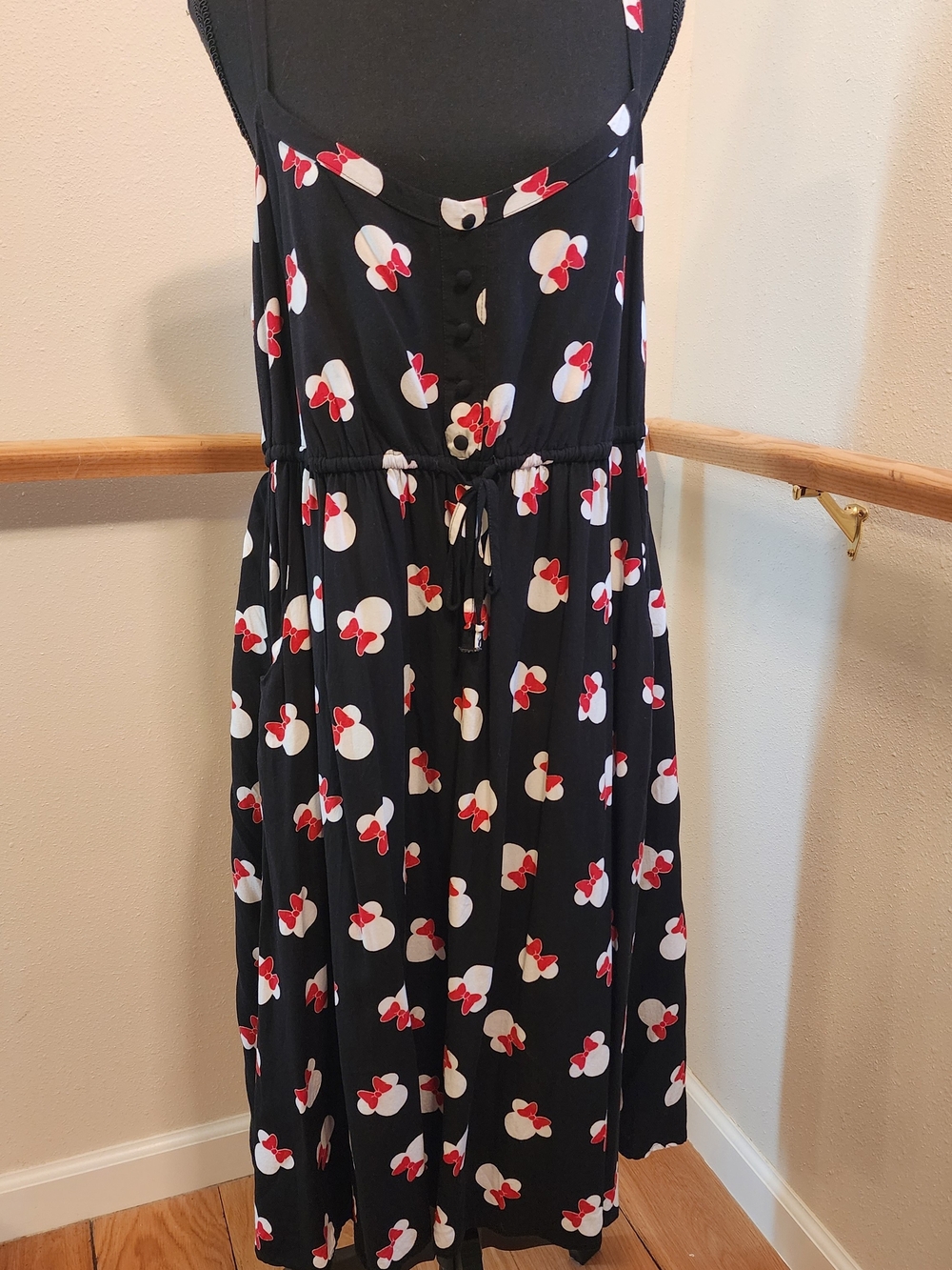Disney Minnie Mouse Black Button Sundress released Torrid  Size 2